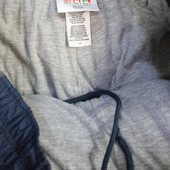 Adidas Mens Pants Large Blue Nylon Vintage Lined 1999 Drawstring - Picture 11 of 11